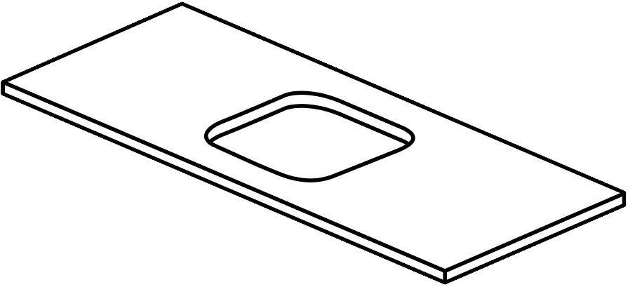 Découpe polie - Cuve sous plan