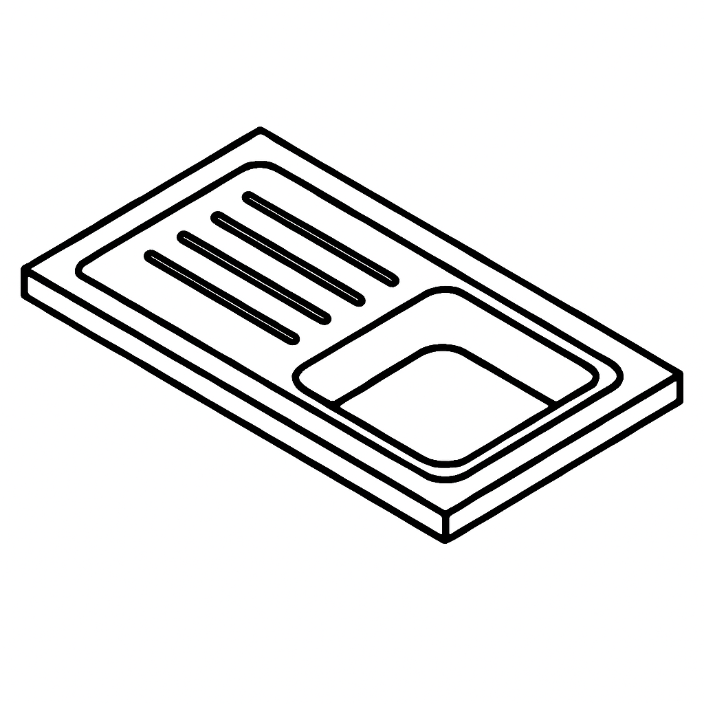 Egouttoir décaissé complet